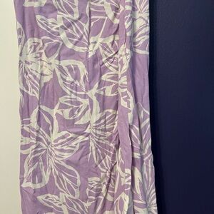 Purple and White Floral Suit (Jacket and Skirt)